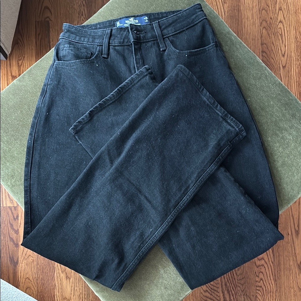 Hollister Black Relaxed Jeans Sturdy Denim